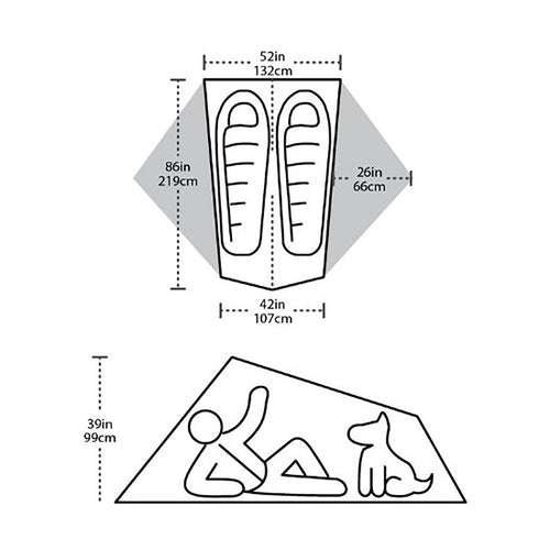  Big Agnes Tiger Wall 2 Platinum Tent - Used
