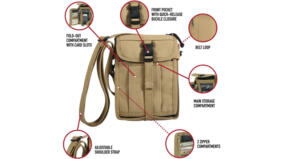 Rothco Canvas Travel Portfolio Bag