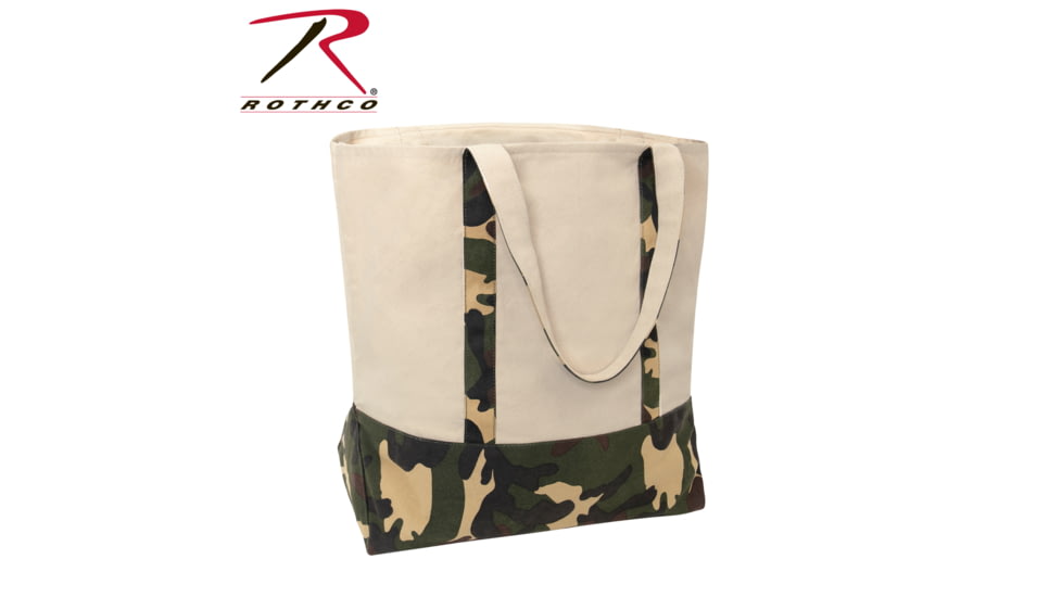  Rothco Large Camo Canvas Tote Bag
