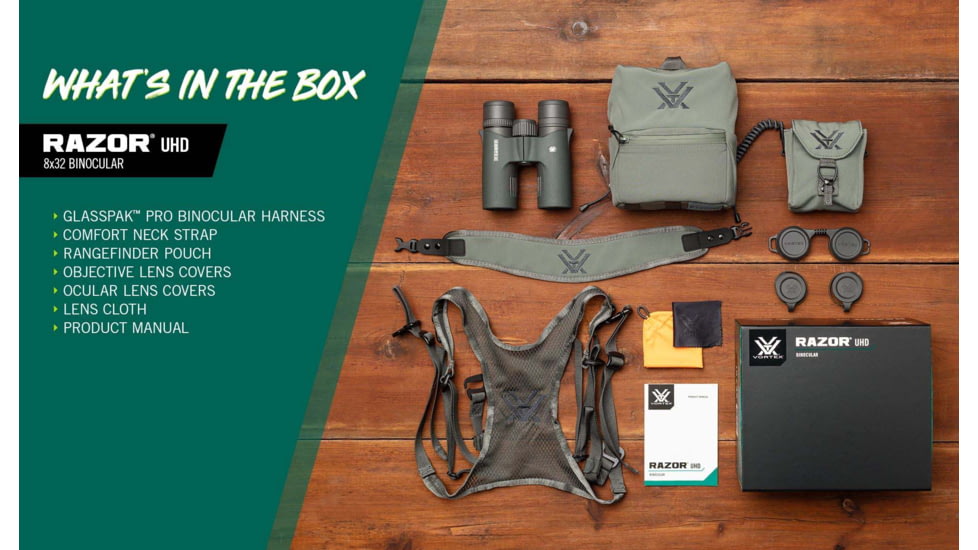  Vortex Razor UHD 8x32mm Roof Prism Binocular